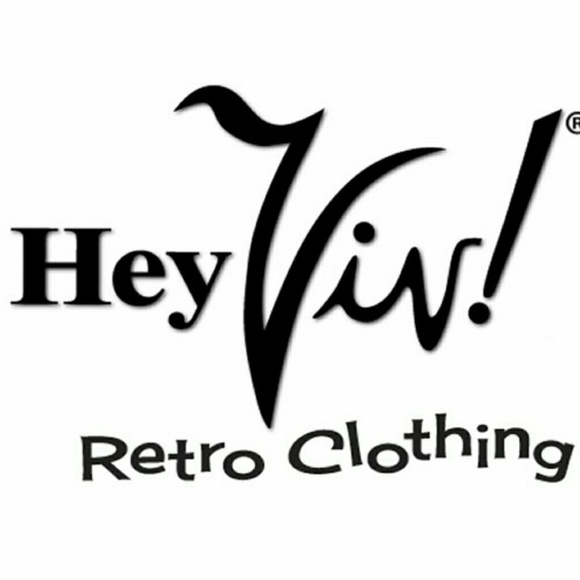 Blue and White Heart Print Sundress by Doe & Rae Retro Style Sz Small - Hey Viv - Picture 6 of 6